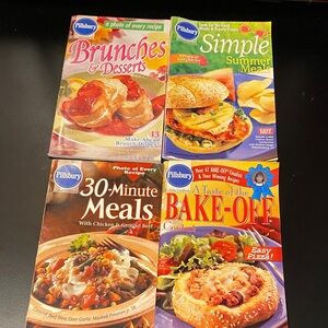 Pillsbury cookbook magazine four piece vintage set